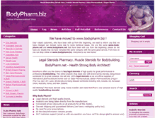 Tablet Screenshot of bodypharm.biz